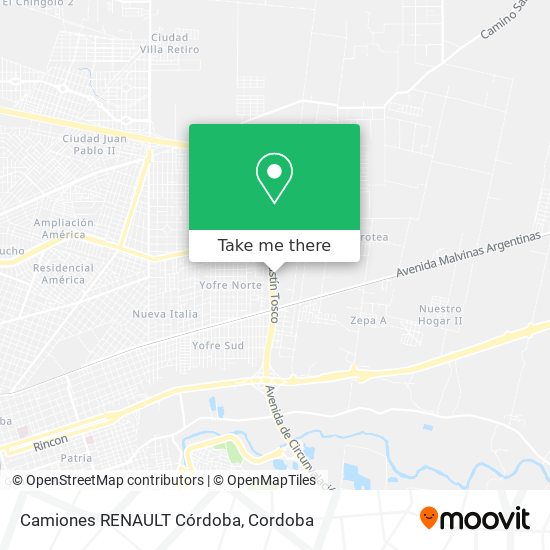 Camiones RENAULT Córdoba map