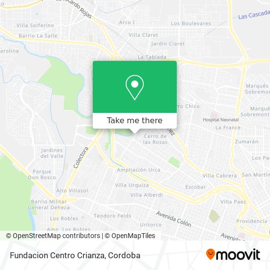 Fundacion Centro Crianza map