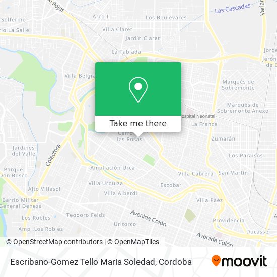 Mapa de Escribano-Gomez Tello María Soledad
