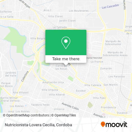 Nutricionista-Lovera Cecilia map