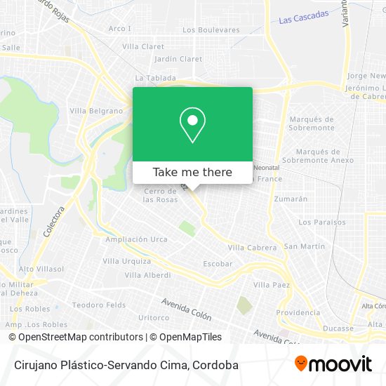 Cirujano Plástico-Servando Cima map