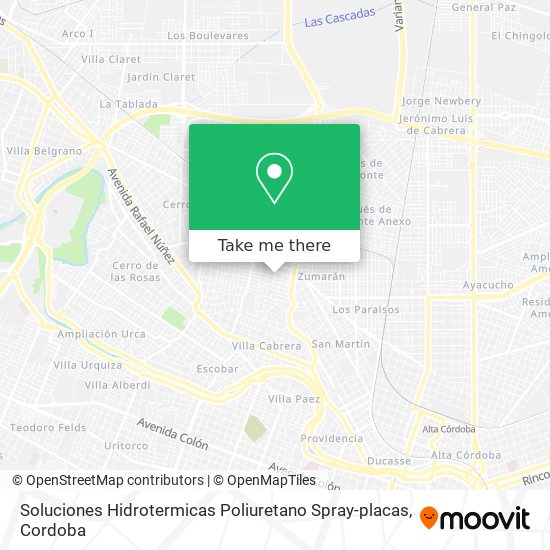 Mapa de Soluciones Hidrotermicas Poliuretano Spray-placas