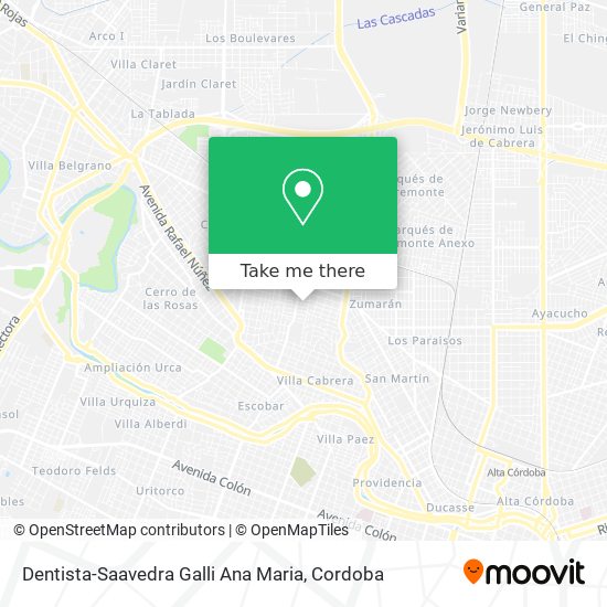 Mapa de Dentista-Saavedra Galli Ana Maria