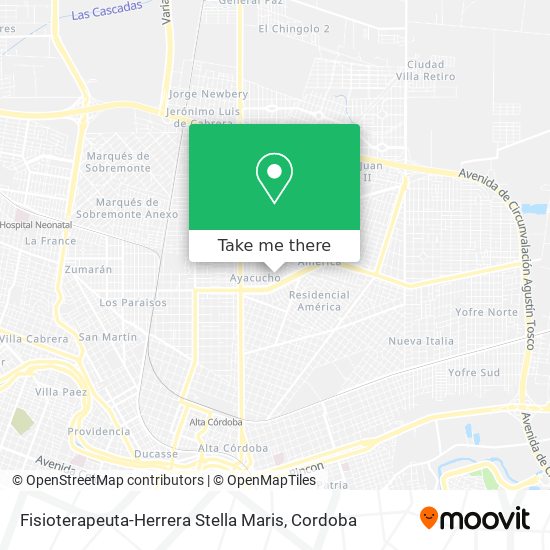 Mapa de Fisioterapeuta-Herrera Stella Maris