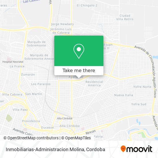 Mapa de Inmobiliarias-Administracion Molina