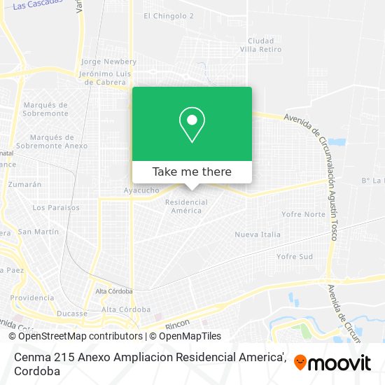 Cenma 215 Anexo Ampliacion Residencial America' map