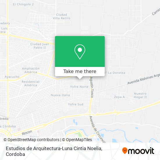 Estudios de Arquitectura-Luna Cintia Noelia map