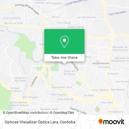 Mapa de Opticas-Visualizar Óptica Lara