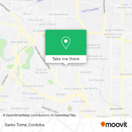 Santo Tome map