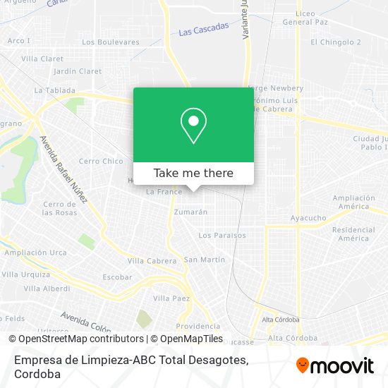 Mapa de Empresa de Limpieza-ABC Total Desagotes