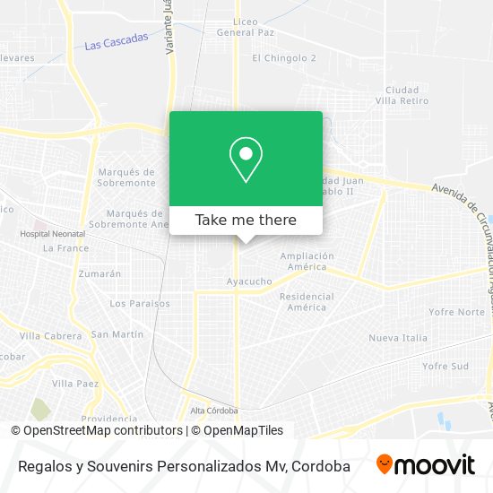 Regalos y Souvenirs Personalizados Mv map