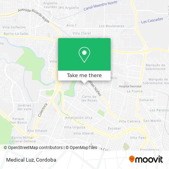 Mapa de Medical Luz