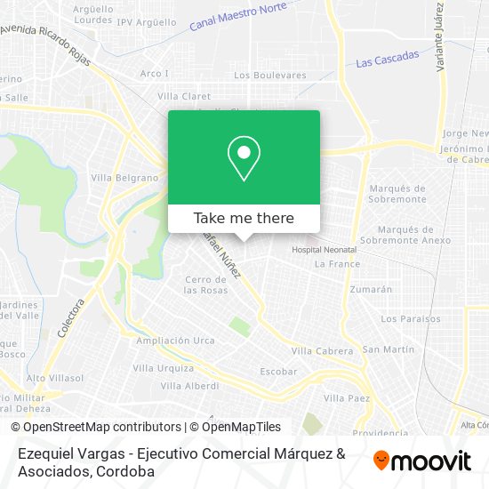 Ezequiel Vargas - Ejecutivo Comercial Márquez & Asociados map