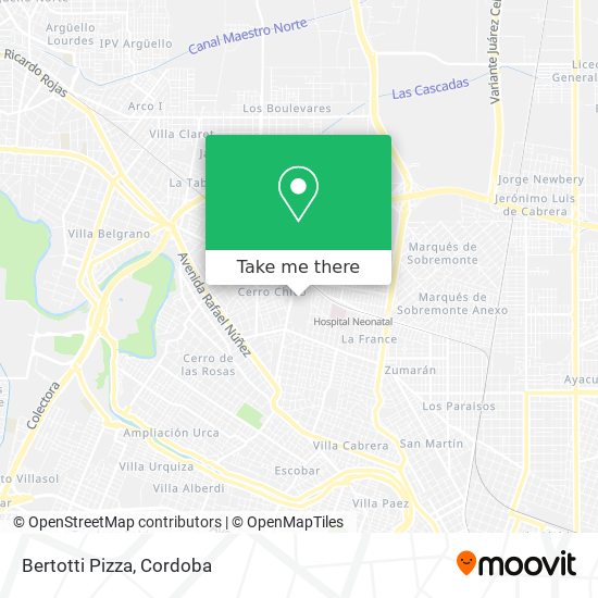 Mapa de Bertotti Pizza