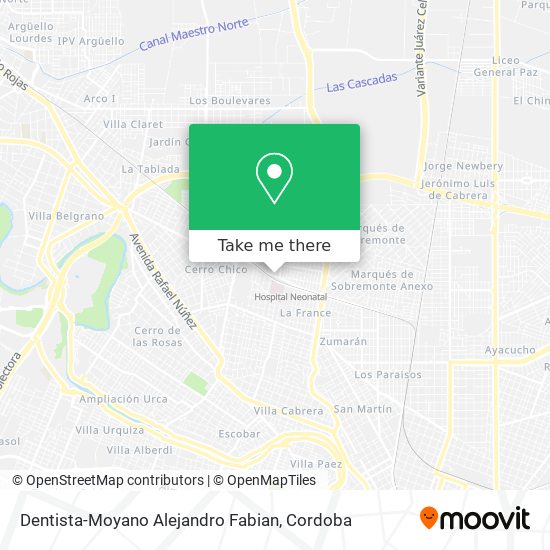 Dentista-Moyano Alejandro Fabian map