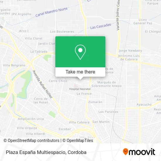 Mapa de Plaza España Multiespacio