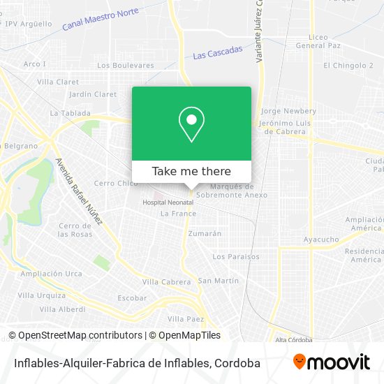 Mapa de Inflables-Alquiler-Fabrica de Inflables