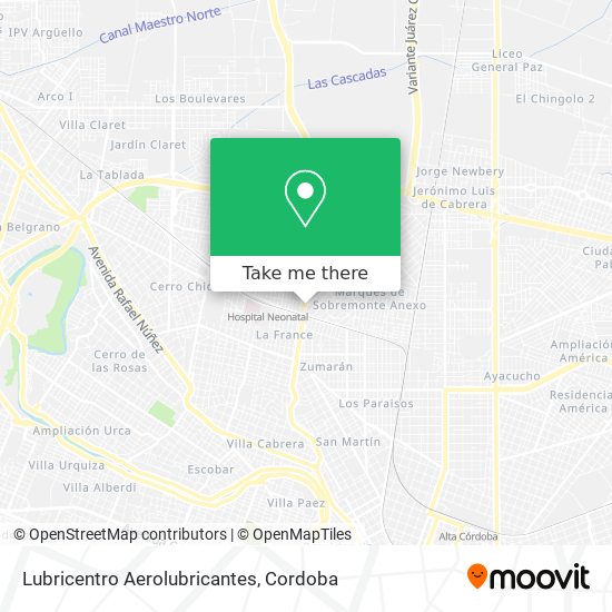 Lubricentro Aerolubricantes map