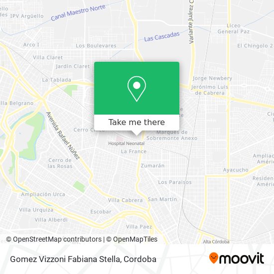 Mapa de Gomez Vizzoni Fabiana Stella