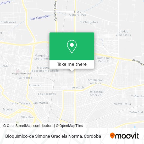 Bioquímico-de Simone Graciela Norma map