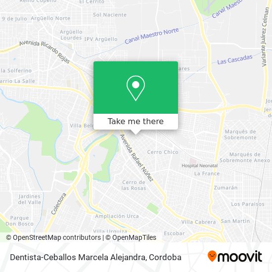 Mapa de Dentista-Ceballos Marcela Alejandra