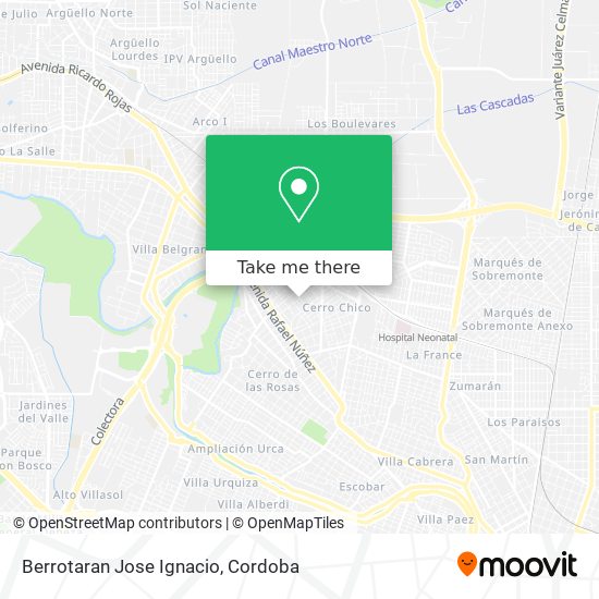 Berrotaran Jose Ignacio map