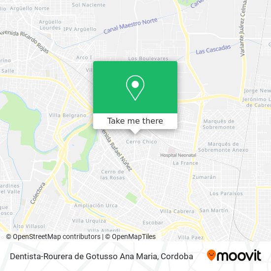 Dentista-Rourera de Gotusso Ana Maria map