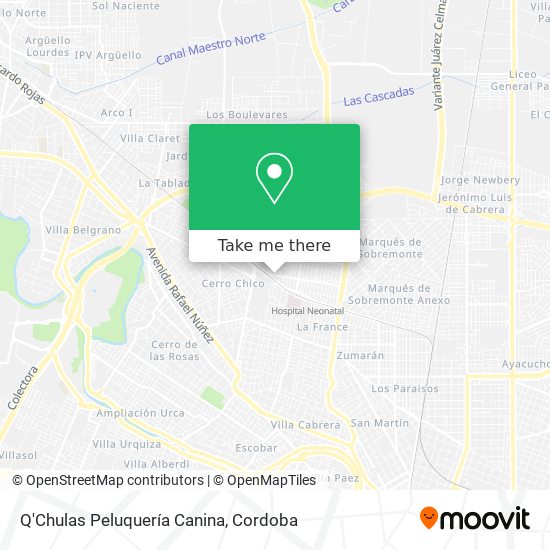Mapa de Q'Chulas Peluquería Canina