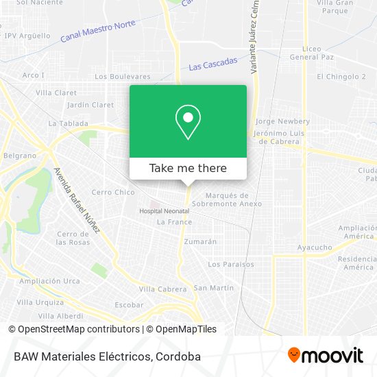 Mapa de BAW Materiales Eléctricos