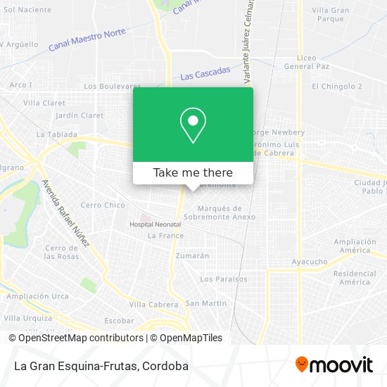 La Gran Esquina-Frutas map