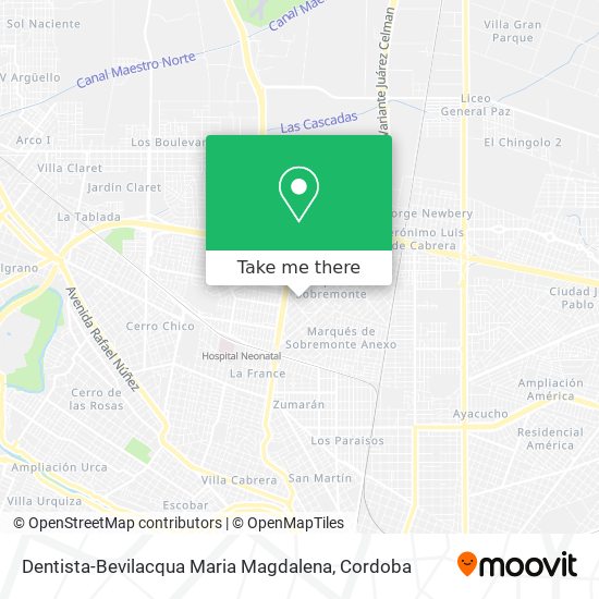 Dentista-Bevilacqua Maria Magdalena map