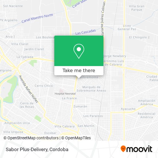 Sabor Plus-Delivery map