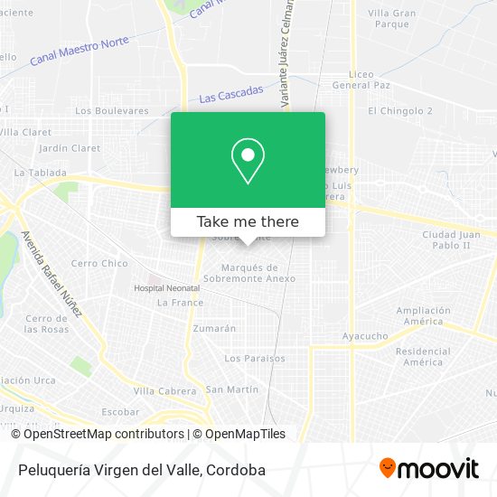 Peluquería Virgen del Valle map