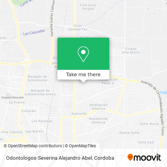 Mapa de Odontologos-Severina Alejandro Abel