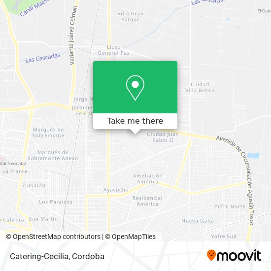 Mapa de Catering-Cecilia