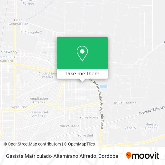 Gasista Matriculado-Altamirano Alfredo map