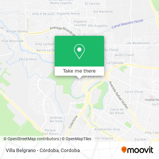 Villa Belgrano - Córdoba map