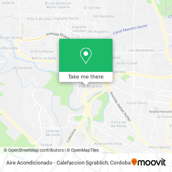 Aire Acondicionado - Calefaccion Sgrablich map