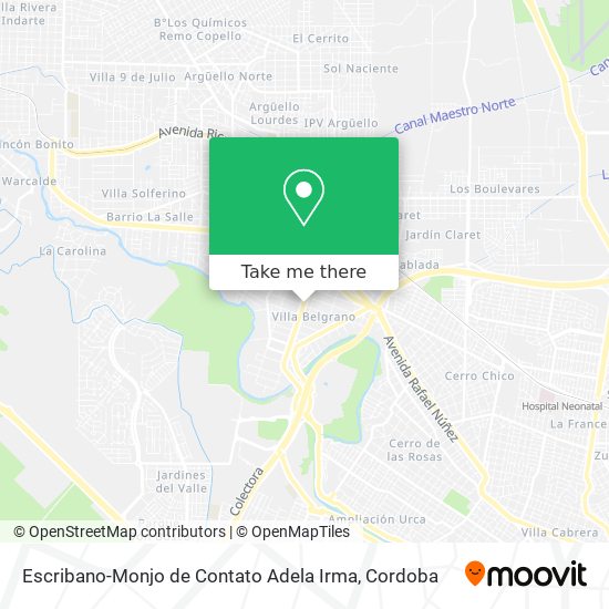 Escribano-Monjo de Contato Adela Irma map