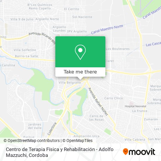 Centro de Terapia Física y Rehabilitación - Adolfo Mazzuchi map