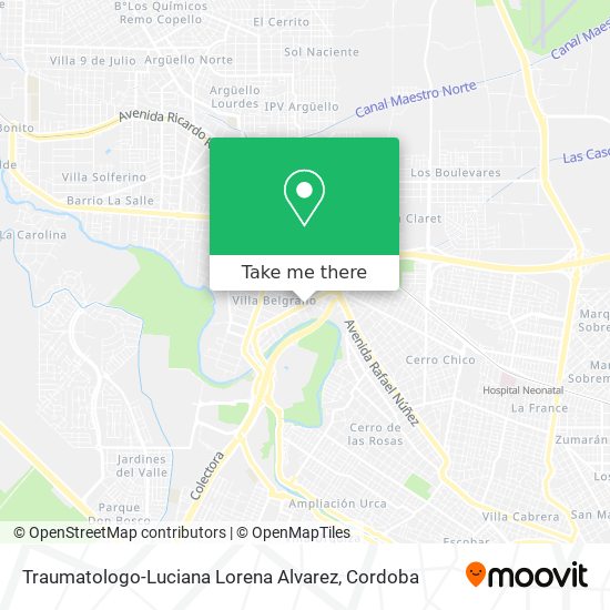 Mapa de Traumatologo-Luciana Lorena Alvarez