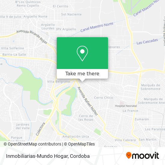 Inmobiliarias-Mundo Hogar map