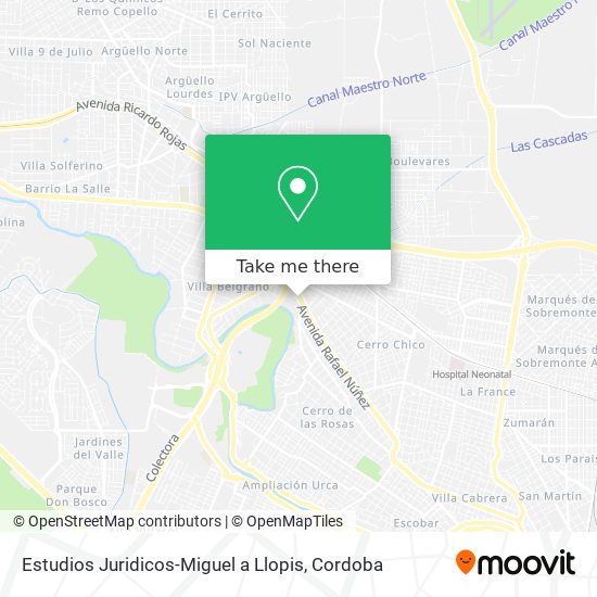 Mapa de Estudios Juridicos-Miguel a Llopis