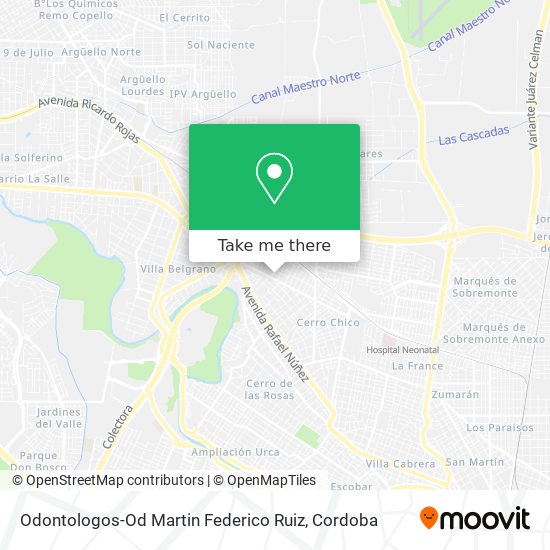 Odontologos-Od Martin Federico Ruiz map