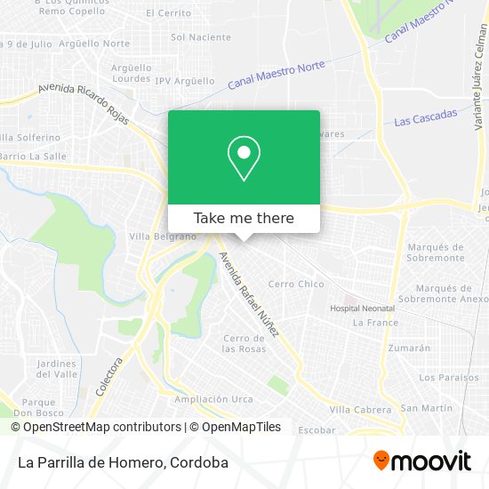 Mapa de La Parrilla de Homero