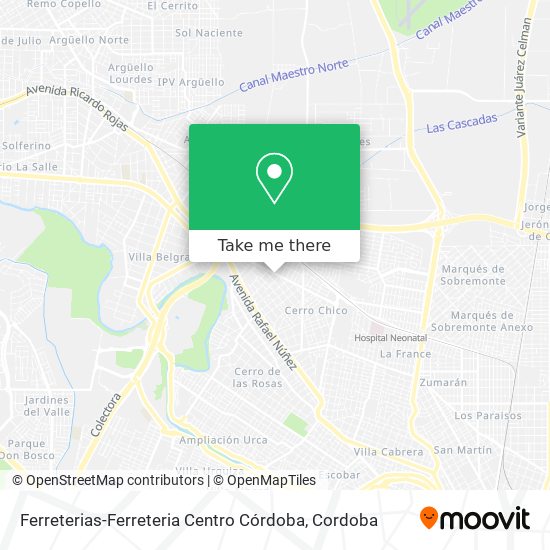 Ferreterias-Ferreteria Centro Córdoba map