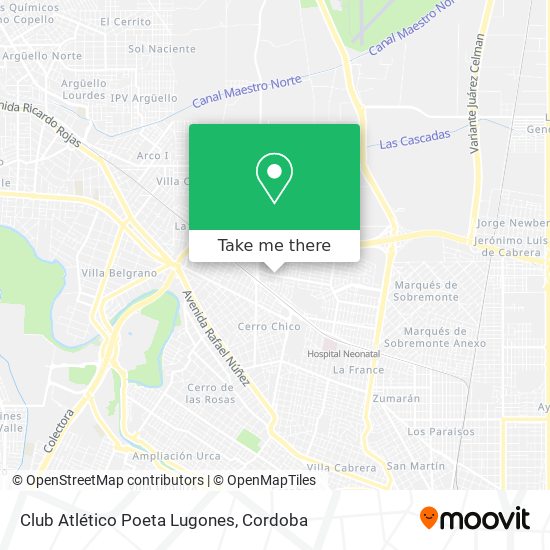 Club Atlético Poeta Lugones map