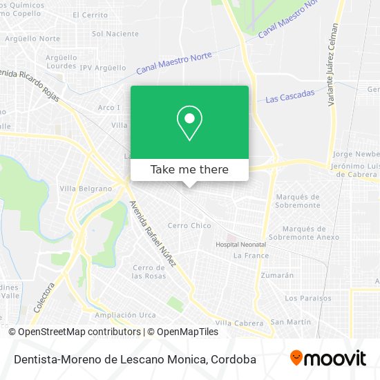 Dentista-Moreno de Lescano Monica map