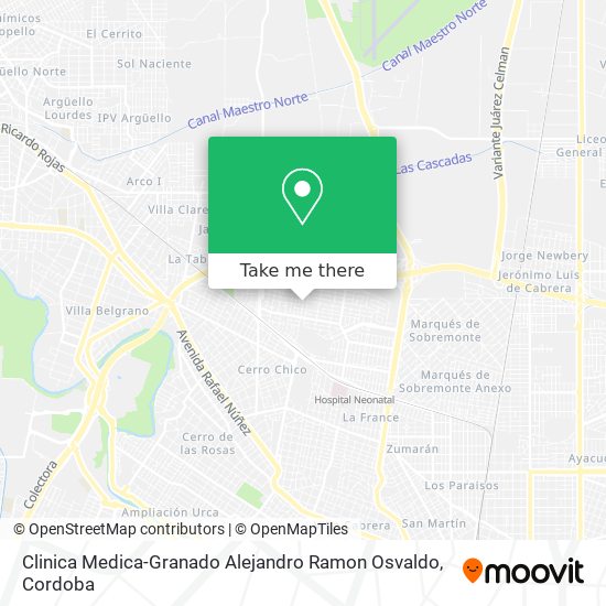 Clinica Medica-Granado Alejandro Ramon Osvaldo map