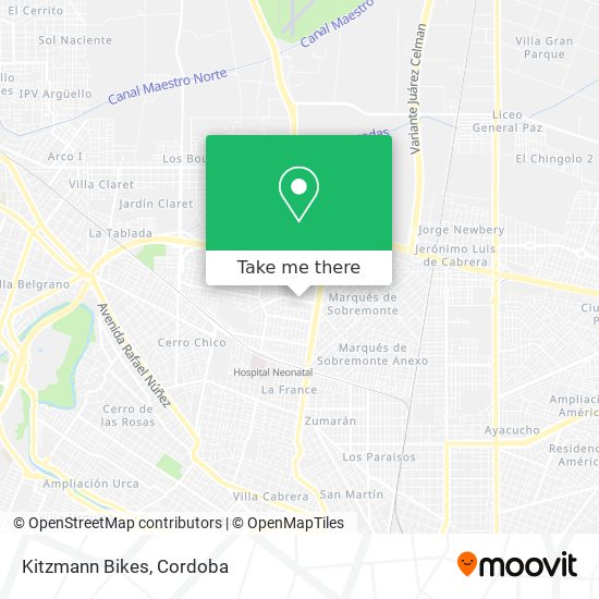 Mapa de Kitzmann Bikes